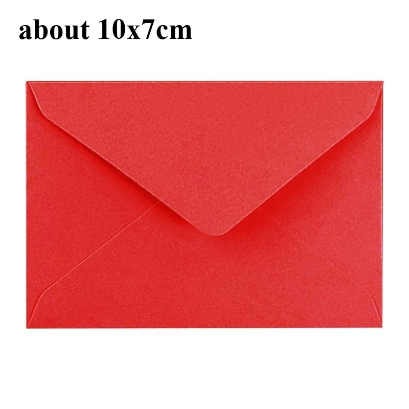 10/50Pcs Colorful Retro Blank Mini Paper Envelopes Wedding Party Invitation Greeting Cards Gift Envelope