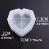 1Pcs 3D Love Heart Design Silicone Cake Mold Diamond Soap Moulds DIY Car Pendant Gypsum Plaster Heart Mold Handmade Candle Molds