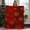Christmas Geometric Theme Digital-printed Polyester Velvet Flannel Soft Sofa Cover Blanket Fleece Sofa Cover Blankets for Beds