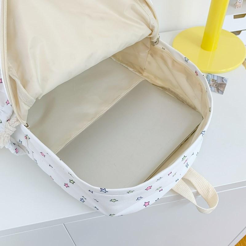 Schoolbag Cute Star Printed School Bag Ins Small Fresh Sweet Girl Heart School Bag Gentle Japanese Junior High School Student College Student