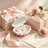 3D Printed Jewelry Storage Tray Multi-function Jewelry Organizer Shell Shape Storage Box  Desk