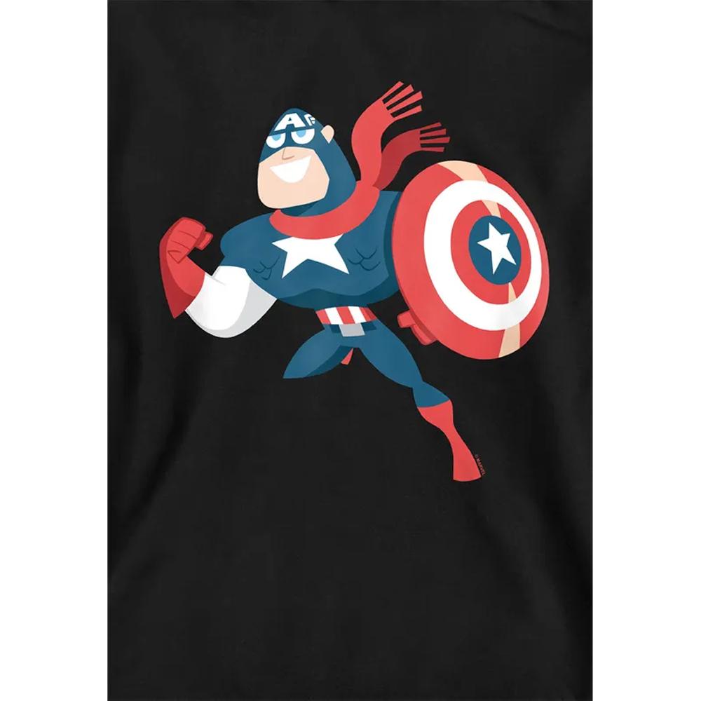 Captain America Childrens/Kids Holiday Outfit Pull Over Hoodie
