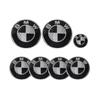 Auto-Emblem 7 Teile für Bm-w 82mm Emblem Motorhaube Und Kofferraum Und Emblem 68mm Radkappen Und 45mm Lenkrad-Emblem