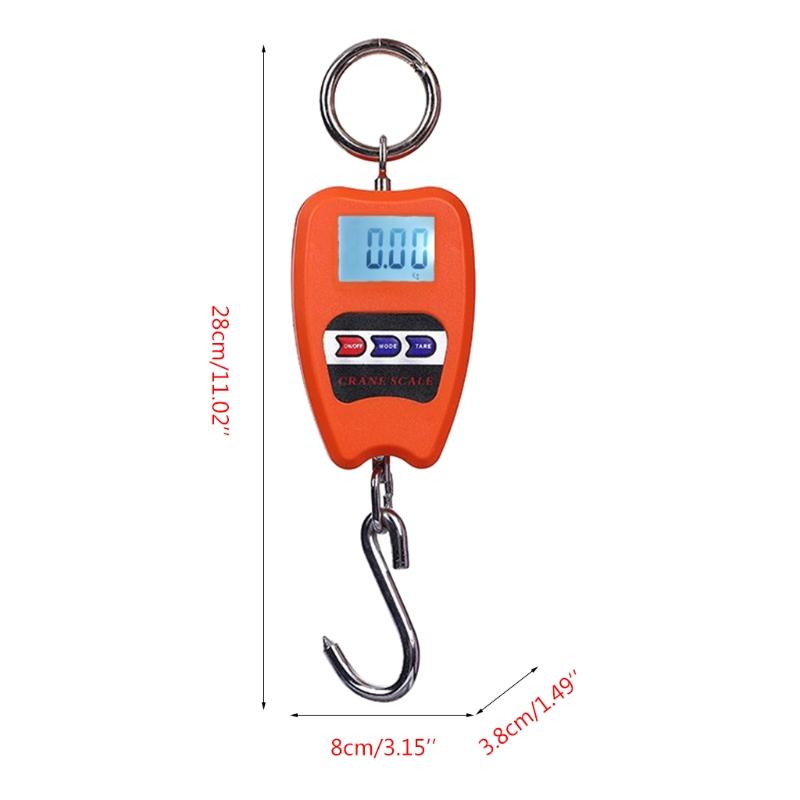 Mini Crane Scale Portable 200kg/441lb Heavy Duty Digital Hanging Scales for Home