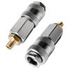 2 Stück 3-in-1 Schnellkupplung Luftkompressor Adapter Für Auto Reifenventil Anschluss Stahl Pneumatisches Werkzeug Zubehör