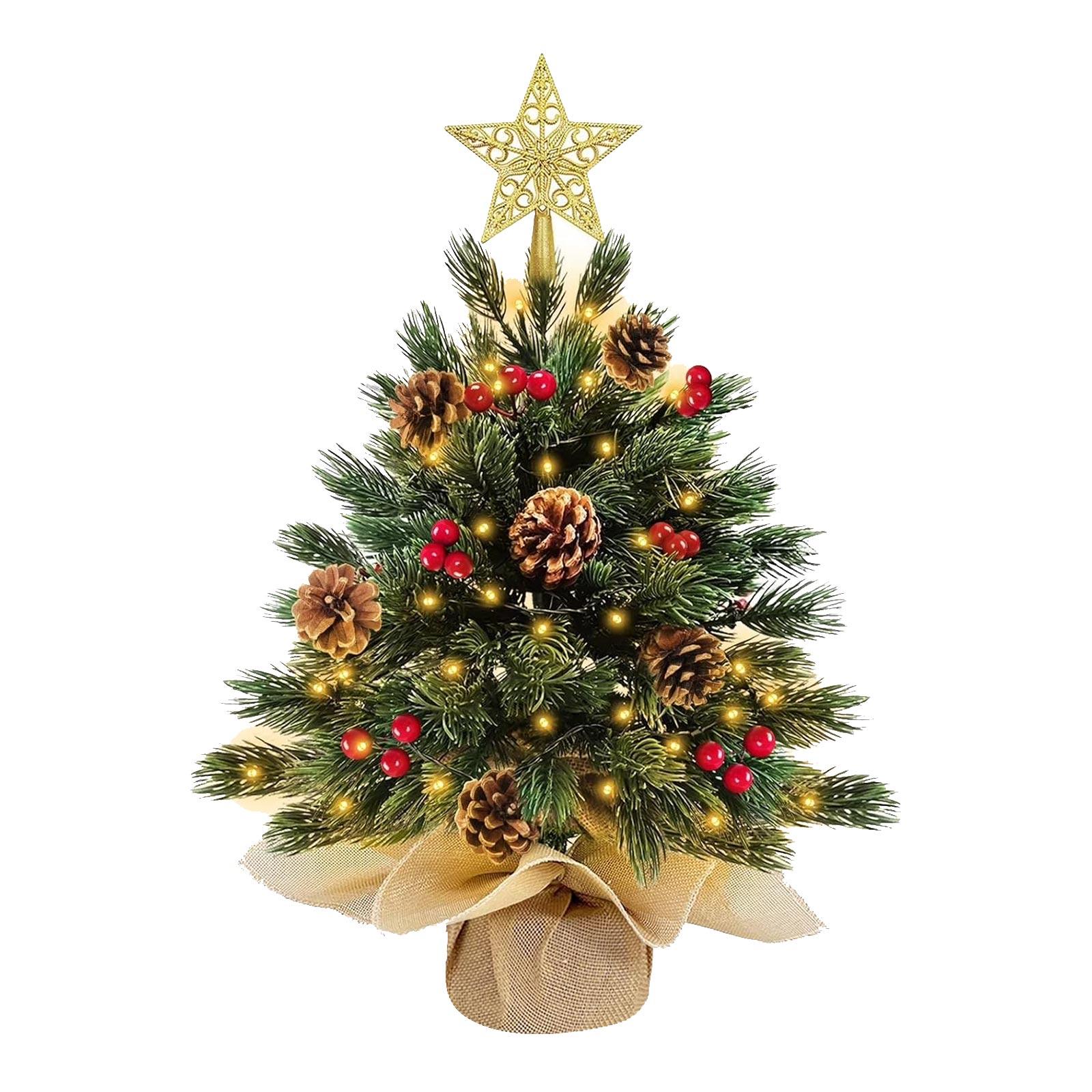 

Desktop Christmas Tree, Lifelike Artificial Christmas Tree, Christmas Decoration, Desktop Home Interior Decoration One Size белый