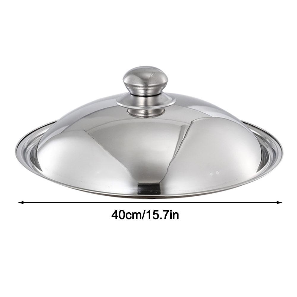 Universal Wok Pot Lid 28-42cm Kitchen Food Lid Durable Bowl Cover  Restaurant Kitchenware