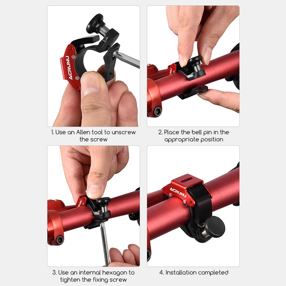Aluminiumlegierung Fahrradklingel Klingel für Fahrradlenker Knackiger Klang Horn für Outdoor-Fahrten Mountainbike-Klingel Rennradzubehör