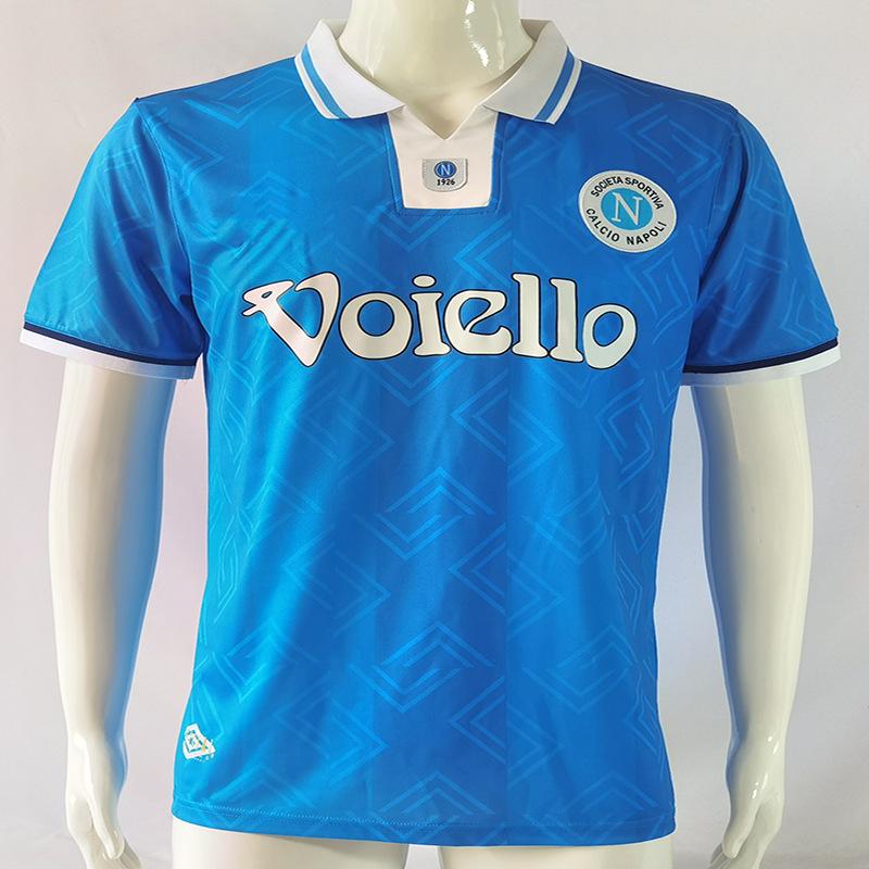 Tricou Napoli 1988-89 versiune retro Nr. 10 Maradona 90-91 tricou clasic de fotbal cu mânecă scurtă