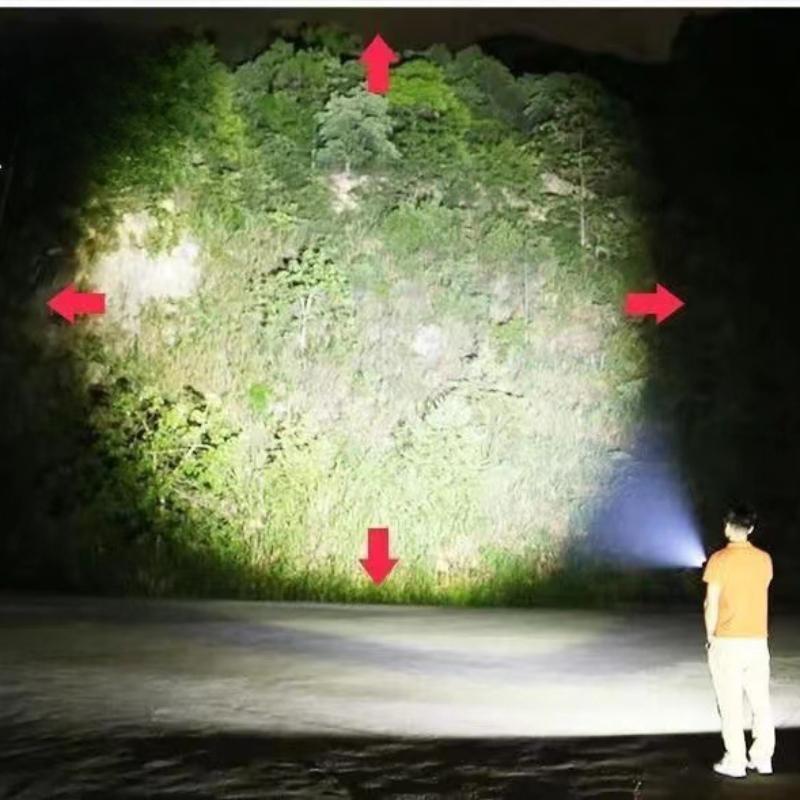 Mini portable flashlight strong light rechargeable long battery life outdoor ultra-long range portable durable led light