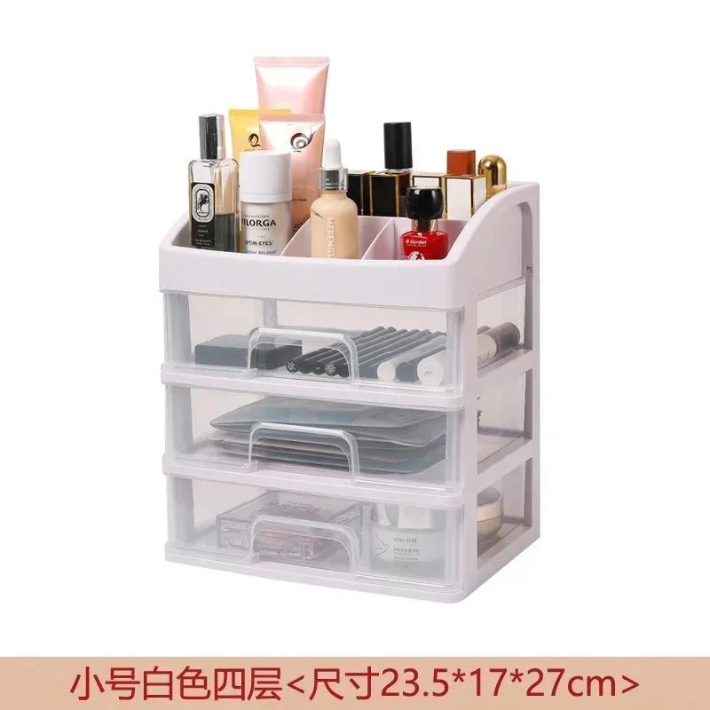 New Simple Dust-proof Household Multi-layer Cosmetics Jewelry Nail Polish Desk Sundries Drawer Sorting Storage Container Box
