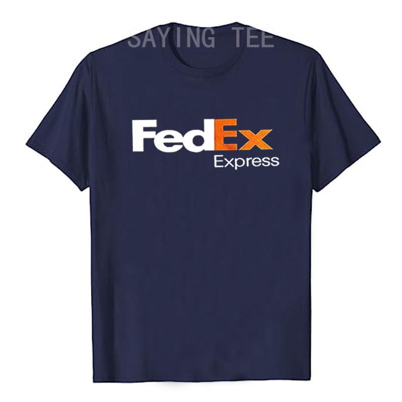FedEx Unisex Mode Kurzarm Rundhals T-Shirt Grafik-Tees Lässig für Männer Frauen Lustige Blusen Baumwolle Arbeitskleidung Geschenke