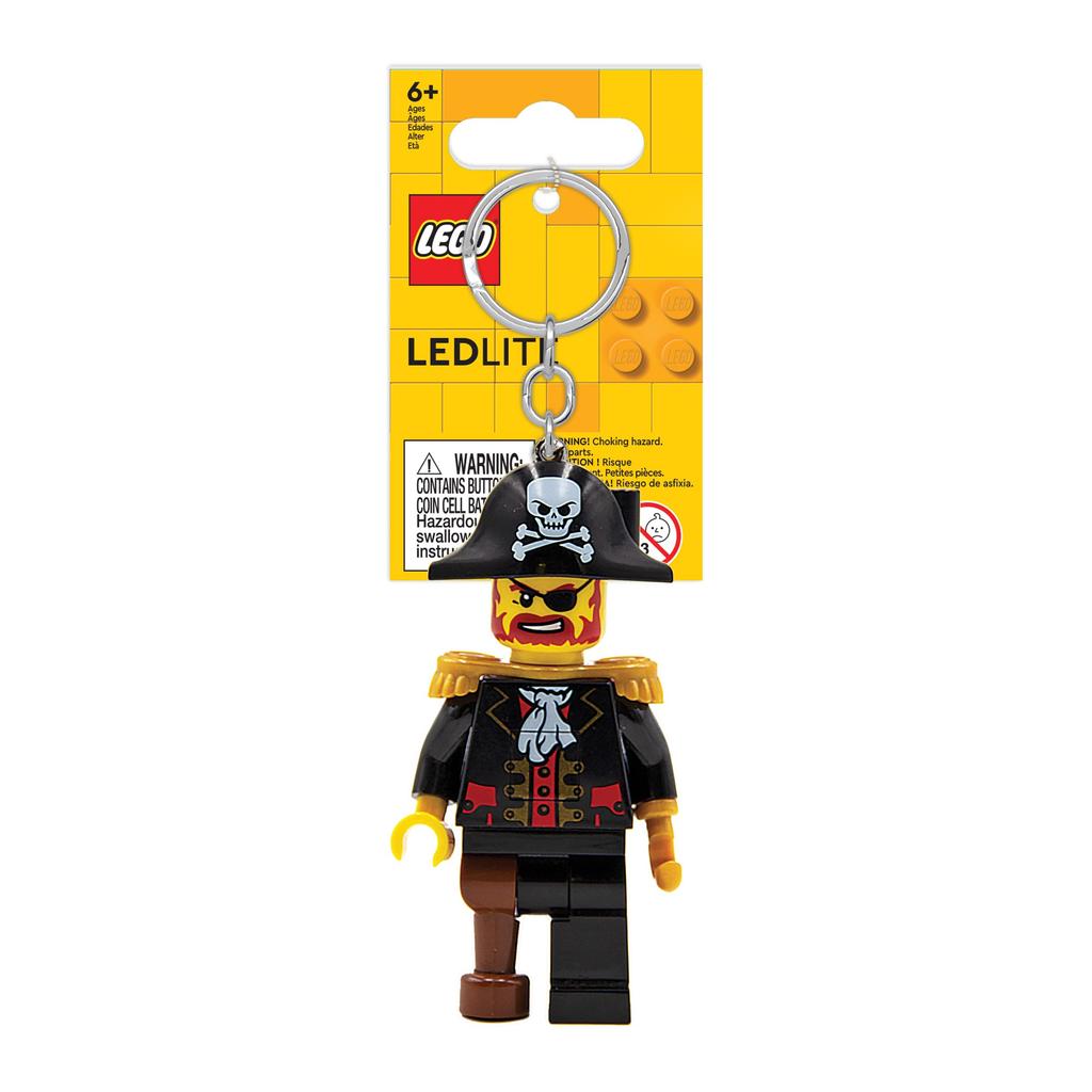LEGO's iconic LED flashlight keychain. An iconic fan item. Kids' novelty toy. 76mm figure. Includes 2 CR2025 batteries. Black, One Size, Keychain Ligh