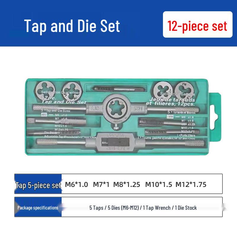 Manual Ratchet Hand Tap Wrench Set for Threading and Reaming