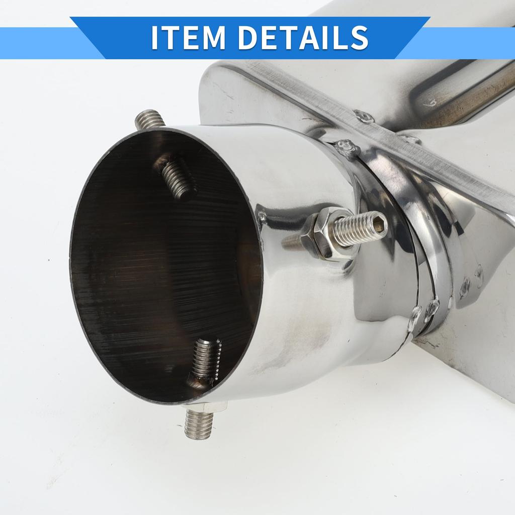 VekAuto Car Exhaust Tail Muffler for Toyota Land Cruiser Prado GDJ/TRJ150 Series 1pc Square
