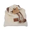 Les Trésors De Lily [R0308] - Beige 'Scarlett' Velvet Blanket (with Pouch!) - 120x150 Cm