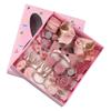 Girls Pink Cartoon Cute Hair Clip Hair Tie Set Toddler Kids Hair Accessories Ponytail Holder Claw