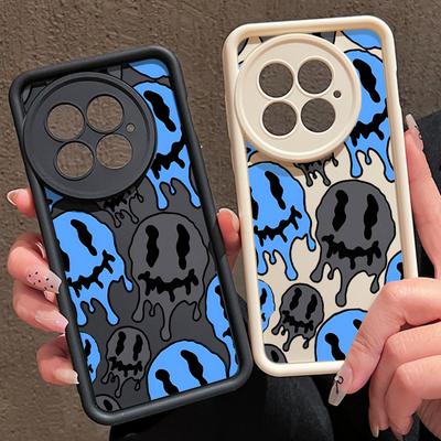 Shockproof Matte TPU Soft Phone Case Shell For OnePlus 13 12 13R 13T 12R ACE 5 3 2 11R Funny Skull Pattern Lens Protection Anti-Fall Cover