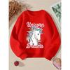 Crewneck Sweatshirt for Girls Featuring a Dreamy Pastel Unicorn And Rainbow Design, Suitable for Machine Washing. Ideal for Spring And Autumn
