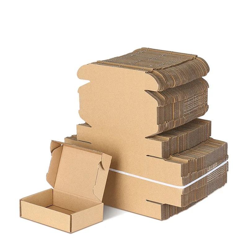 10/30 PCS Extra hard white/brown multi-size brown carton packaging wedding party small gift chocolate candy event gift box