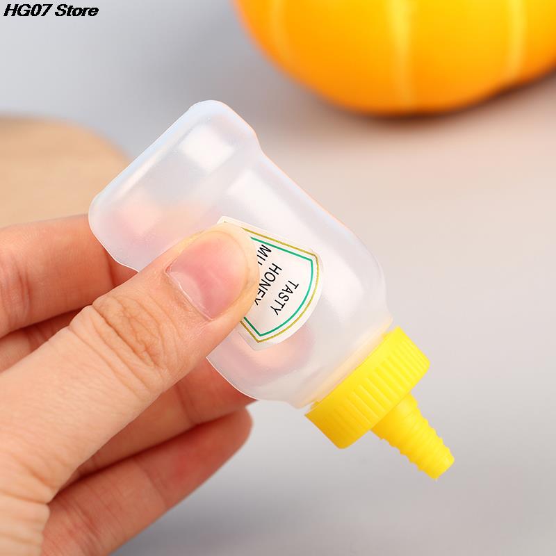1PC 4Pcs Mini Cute Tomato Ketchup Bottle Portable Small Sauce Container Salad Dressing Container Pantry Containers For Bento Box
