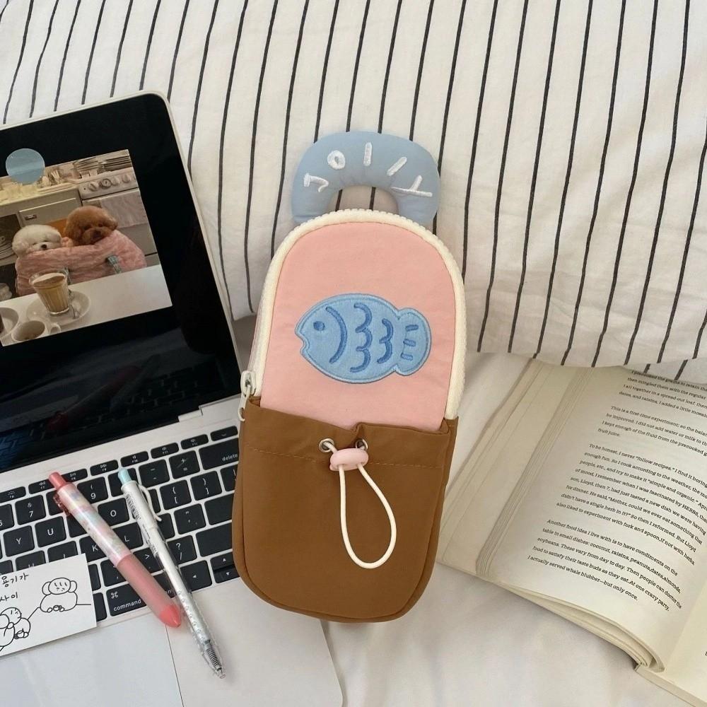 Large Capacity Y2K Cartoon Stationery Bag Desktop Storage Animal Pencil Pouch  Office