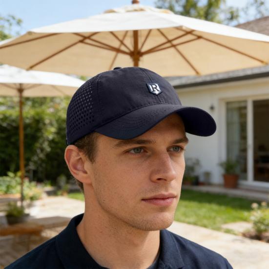Baseball Hat Quick-Drying Fabric UPF Sun Protection Adjustable Back Buckle Breathable Mesh