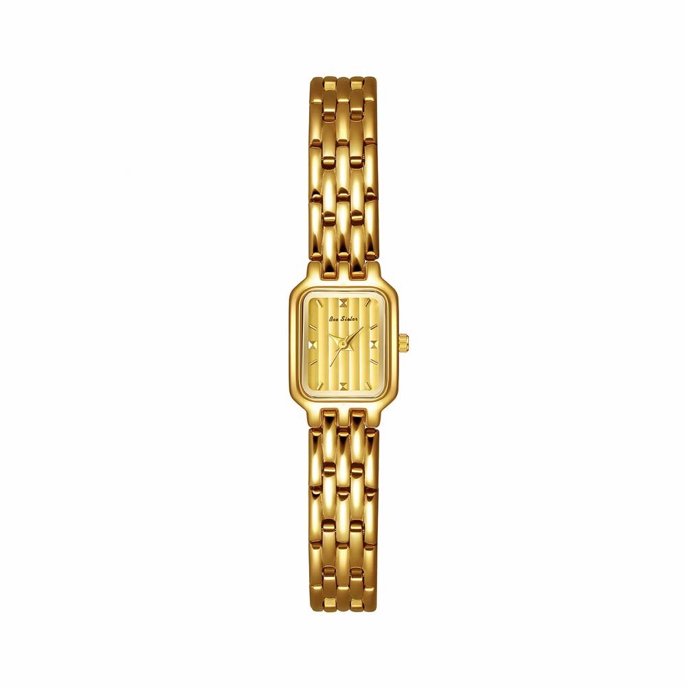 Women’s Fashion Square Small Dial Watch Stainless Steel Bracelet Luxury Quartz Wristwatch Simple Lady Dress Gift New