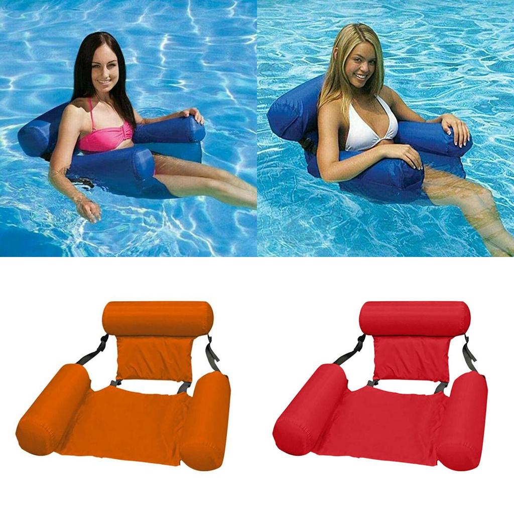Durable Inflatable Bed And Water Lounge Chair For Relaxation In The Sun