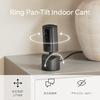 Ring Pan-Tilt Indoor Cam with Pan and Tilt Function | 360° Left and Right, 169° Up and Down, Indoor Security Camera | Pan-Tilt Indoor Cam Black | Ring