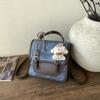 Schoolbag Korean version fashion backpack women's 1011 winter new simple fashion British college trendy with retro backpack