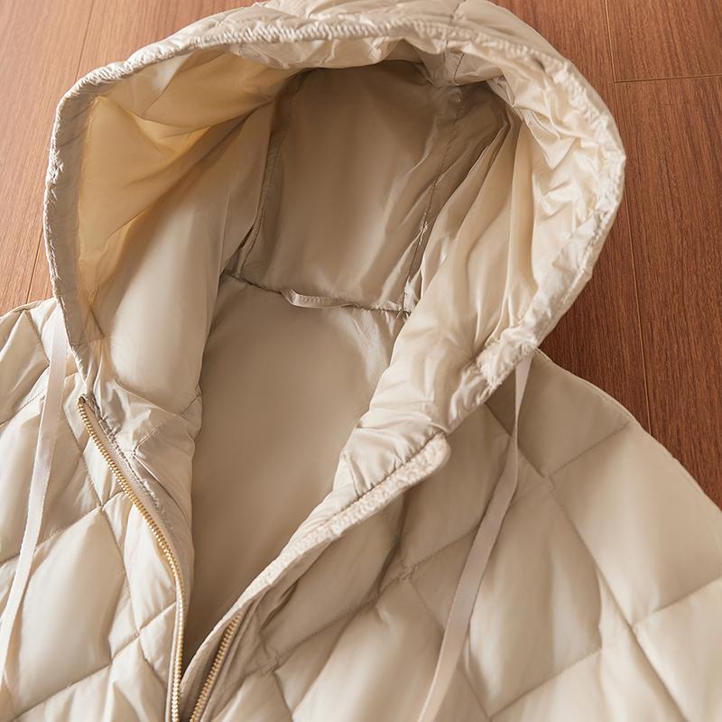 Podzim Zima Volná S Kapucí Dolní Vesta Dvojitý Zip Zesílená Vesta Svrchní Oblečení Dámská Dolní Teplá Vesta
