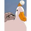 Canvas Painting Funny Memes Duck Posters and Prints Modern Lovely Duck Wall Art Picture for Living Room Home Bedroom Cafe Decor