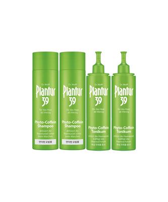 [8-Week Package] Plantur 39 Shampoo 250ml (for Fine Hair) X2 + Tonic 200ml X2