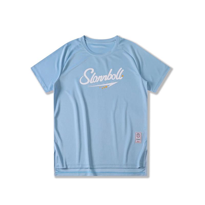 Men's Quick-Dry Basketball Training T-Shirt - Short Sleeve, Lightweight, Solid Color, Loose Fit Jersey.