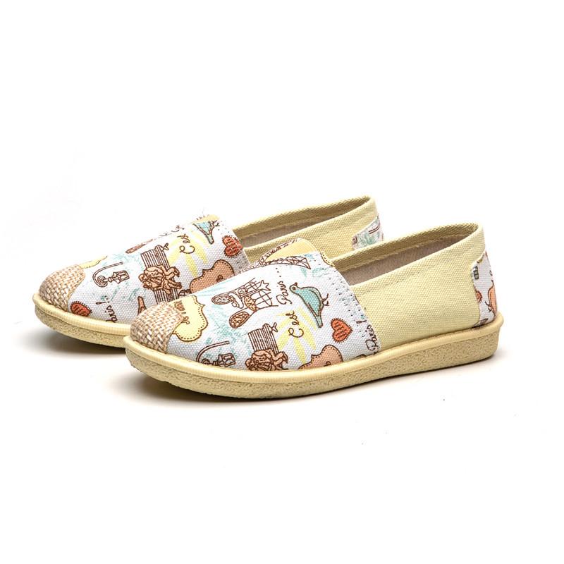 OEM/ODM Processing Custom Ladies Cloth Shoes Fashion Student Nurse Fisherman Shoes Lazy