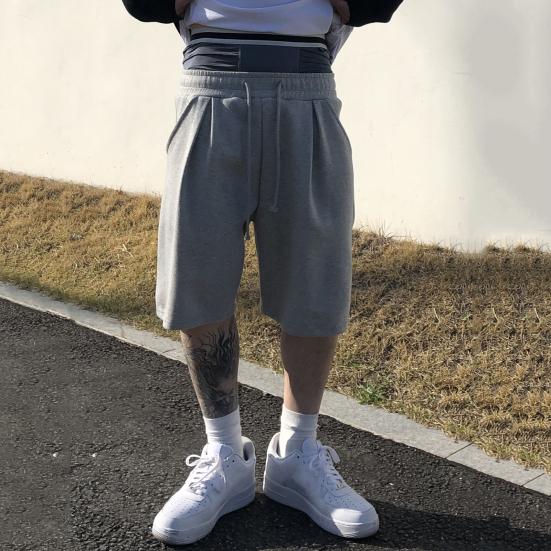 Muži Ležérní šortky Elastická šňůrka v pase Široké nohavice Šortky ve stylu Hip Hop Kapsy Fitness šortky Jednobarevné Sportovní šortky