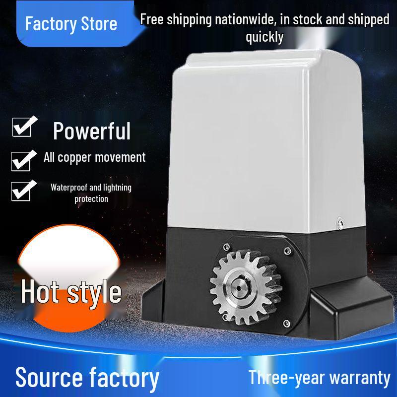 All-in-One Linear Electric Door Opener with Remote Control for Sliding and Courtyard Doors