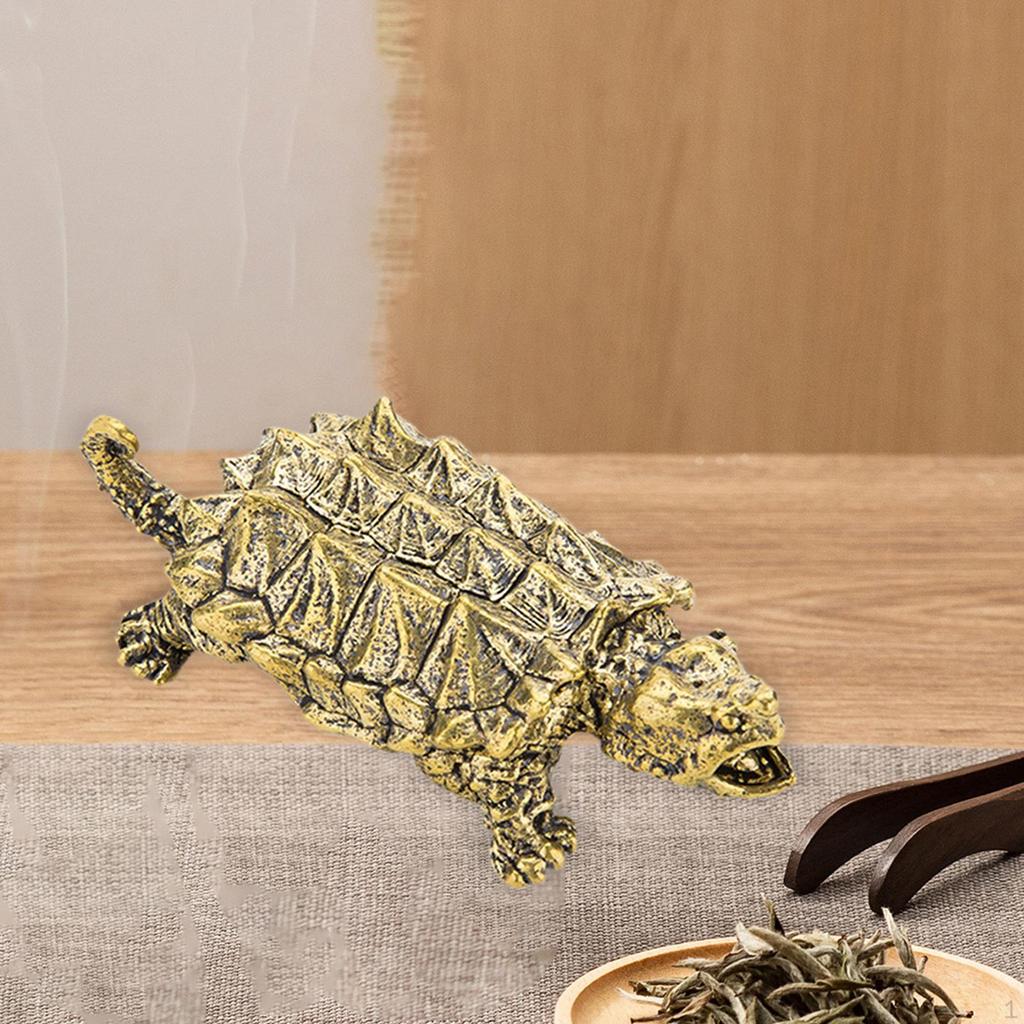 Alligator Snapping Turtle Figure Tea Pet Pendant Craft Feng Shui