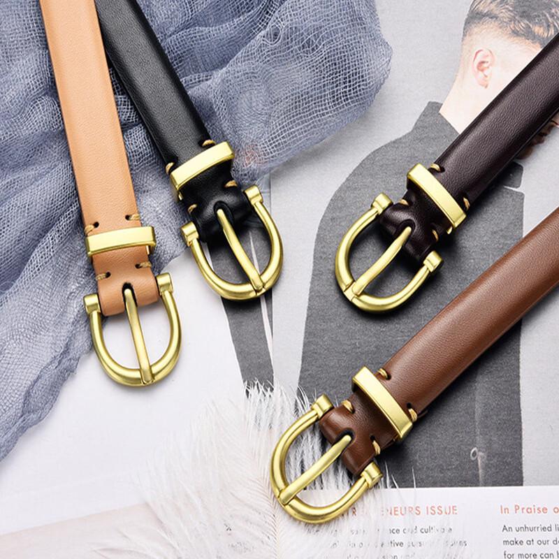 Half-smoke Women's Versatile Pin Buckle PU Belt