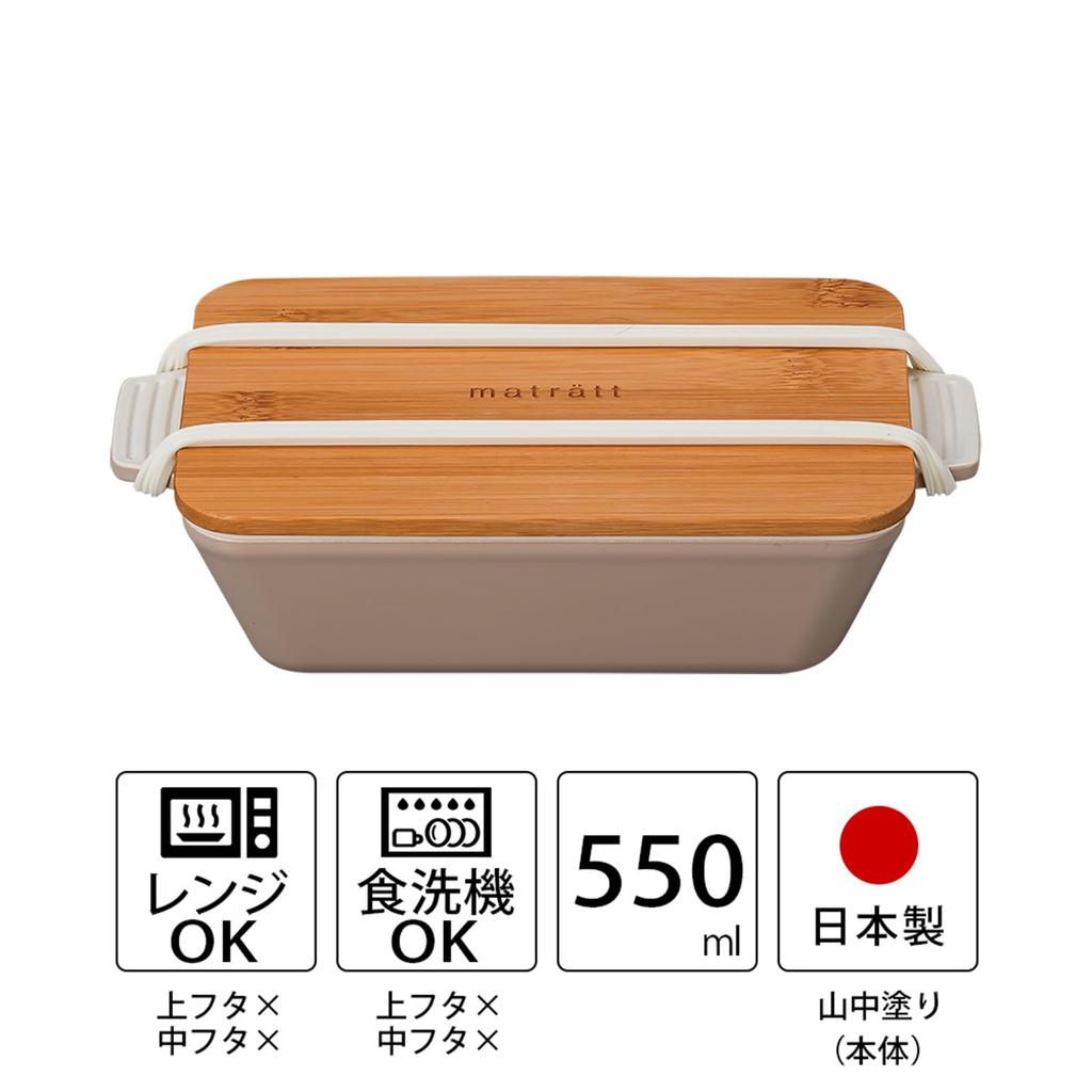 Masakazu Mosle Rectangular Lunch D21 27414 Dish, Greige, Size Approx. W12.6 H5.8