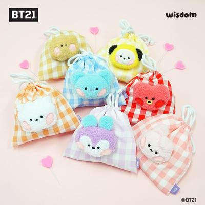(Los muchachos bangtan) BT21 minini face bag, Oficial, Original, Auténtico, K-POP, ídolo