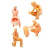 1/64 Tiny People Motorcyclist Diorama Scene Layout Decoration