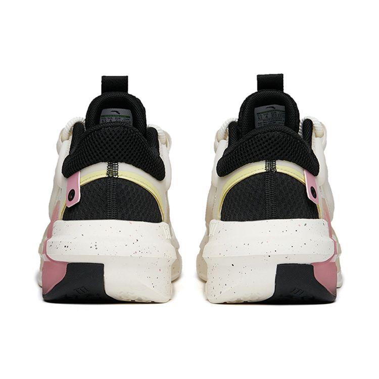 Anta Badass 3.0 Slip Resistant Durable Shock Absorbing Low Top Sneakers Women sneakers Black White 122218084-2