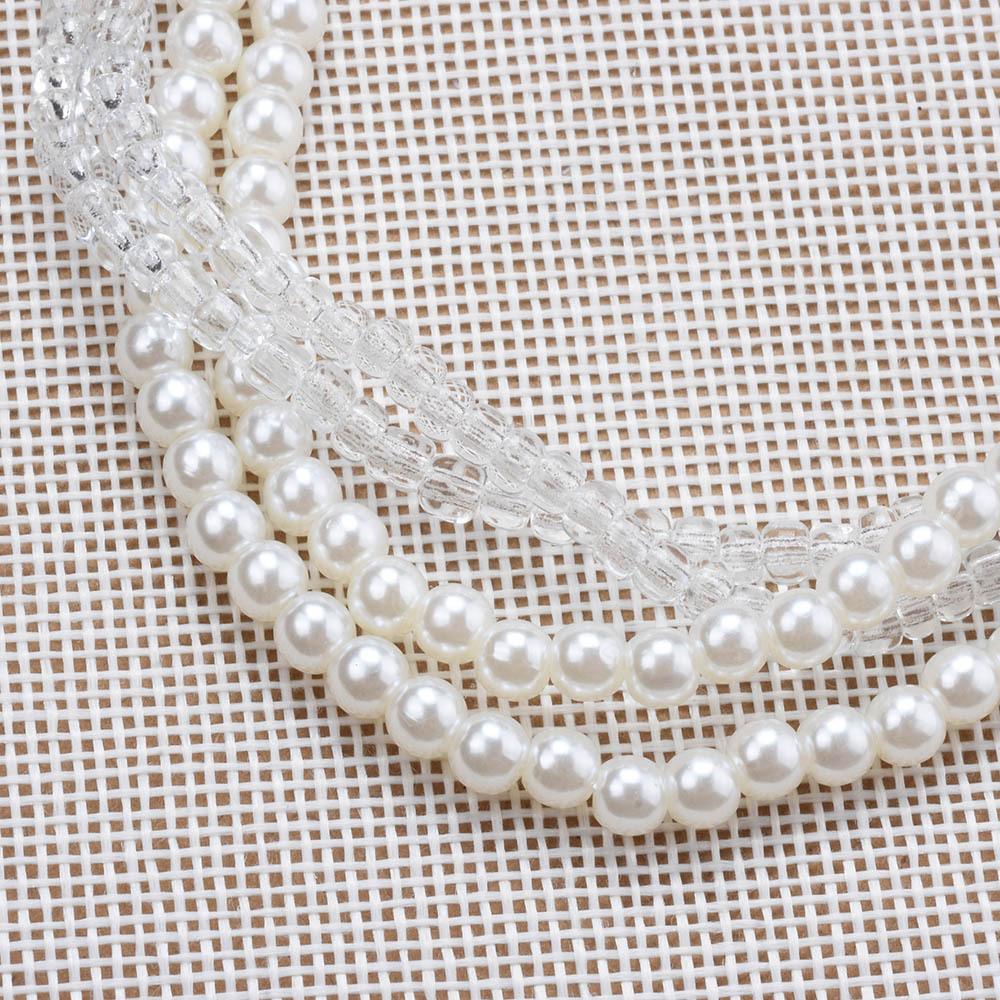 Dongdaemun Multi-Layer Pearl Winding Necklace Stylish And Simple Personalized Neck Chain Temperament Design Sense Item Decoration