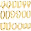 LT-MS-091 Stainless Steel Ear Studs Women's Light Luxury Handcrafted Polished Geometric Earrings Inside Jewelry