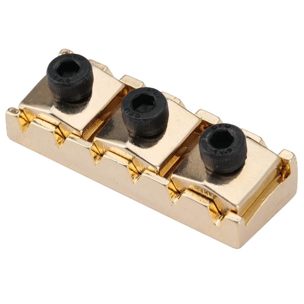 Musiclily Pro 43mm Gitarren-Locking-Sattel R3 Stahl für Floyd Rose Tremolo-Brücken, Gold