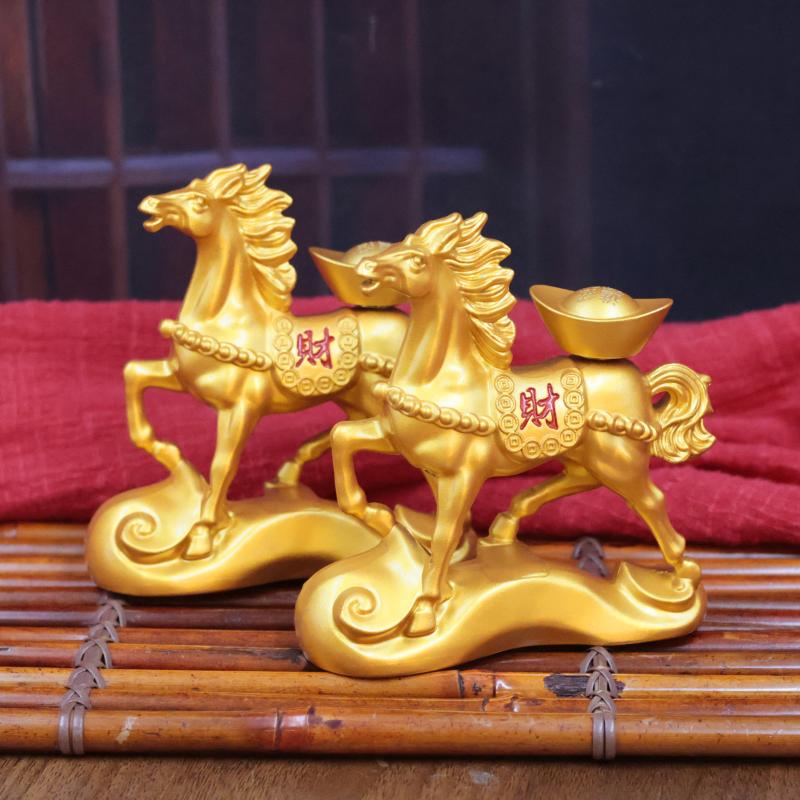Rotating Ingots Horse Statue 2026 Horse Year Home Decoration Wealth Symbol Ideal For Opening And Housewarming Gift