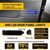 Pair Interior Door Panel Courtesy Light Lamps LED For Chevy Silverado GMC Sierra