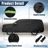 Full Car Cover for Nissan Qashqai Outdoor Use - Waterproof Snowproof Sunshade, Winter & Summer Auto Protection Accessories